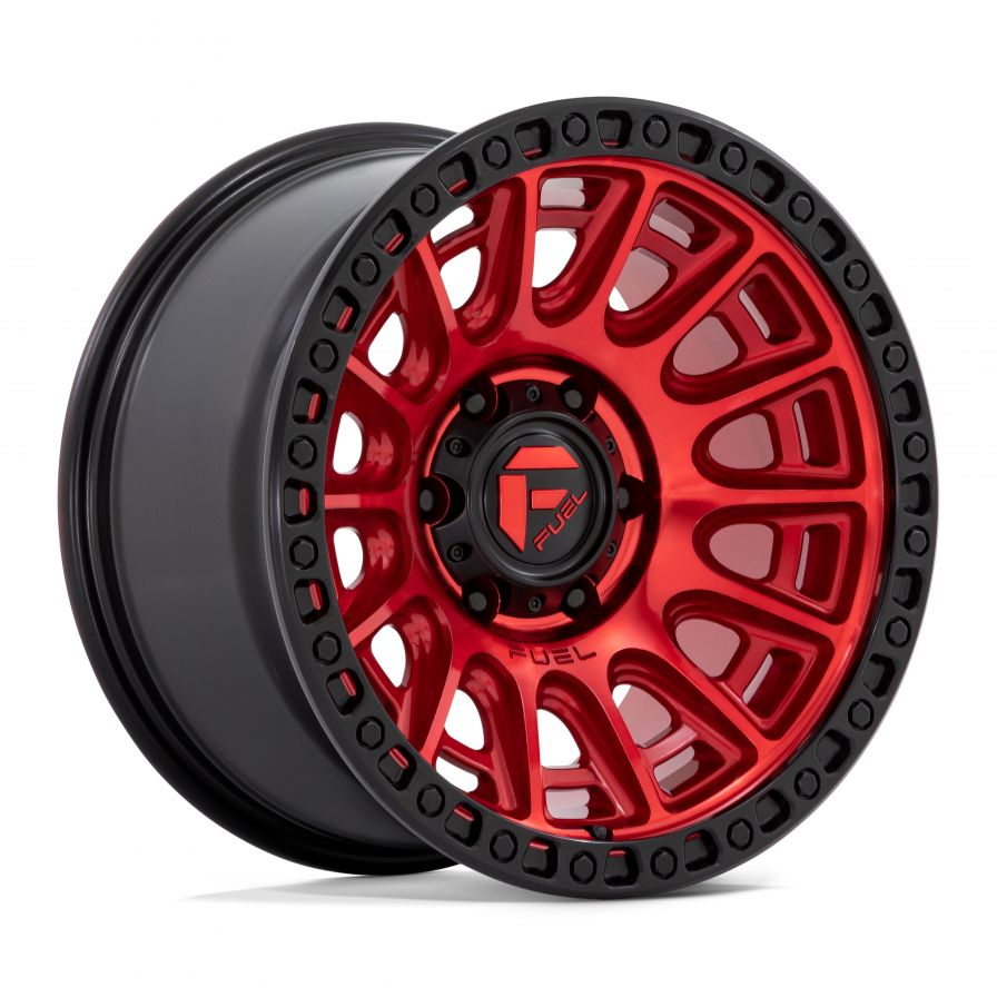 Fuel Wheels<br>Cycle Candy Red Black Lip (17x9)